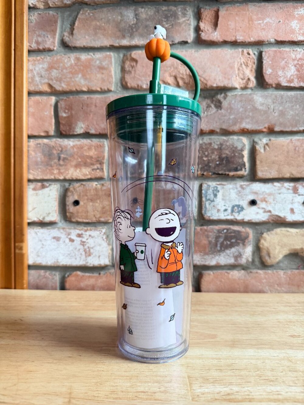 Starbucks Peanuts Great Pumpkin Snoopy Charlie Brown Cold Cup 24oz 2026 NEW